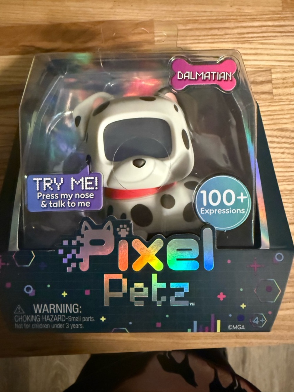 Pixel Petz Dalmatian Interactive Puppy Toy - White and Black